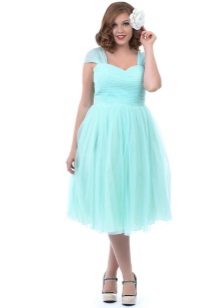 Mint dress for obese
