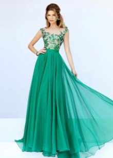Beautiful green evening dress