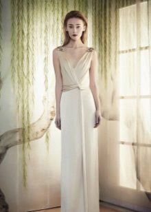 White evening dress from Marcheza