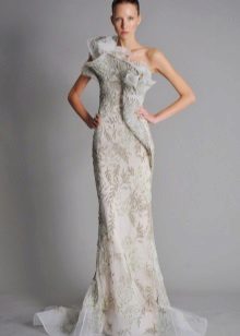 White evening dress