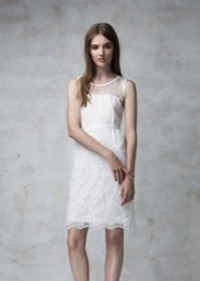 Short evening lace dress