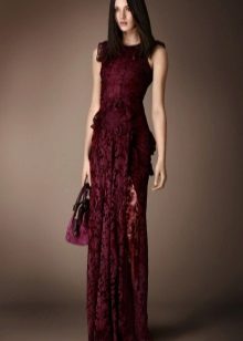 Bordeaux evening dress