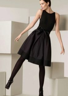 dress with a full skirt evening black by Donna Karan