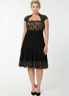 Evening dress for full midi