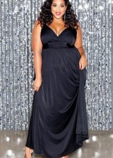 Empire black evening dress