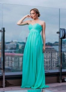 Cheap green evening dress