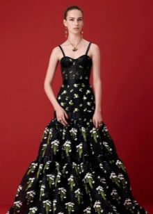 Evening dress from Alexander Mcqueen black fluffy