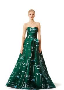 Evening dress from Carolina Herrera green