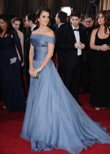 Evening blue and gray dress by Armani