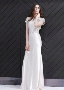 Straight Wedding Dress with Lace