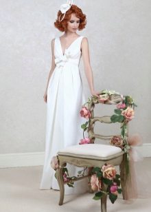 Straight wedding dress
