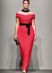 Long elegant large evening dress