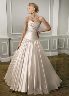 Low Satin Satin Wedding Dress