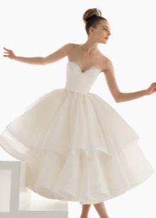 Magnificent wedding dress short