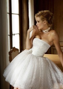 short wedding dress magnificent with a corset