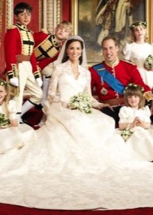 Wedding dress Kate Middleton with train