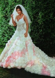 Wedding dress white-pink Ani Lorak
