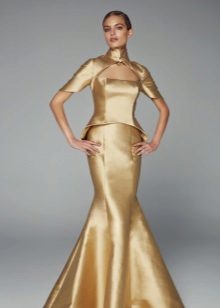 Evening dress mermaid with a separate corset