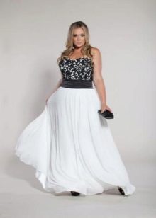 Dress for obese with corset