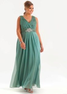 Empire evening dress for the full wedding