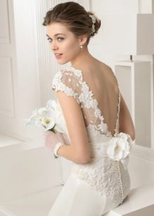 Wedding dress with an open back in 2015 by Rosa Klara