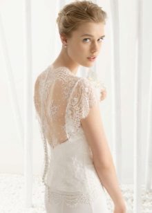 Wedding dress 2016 with an open back