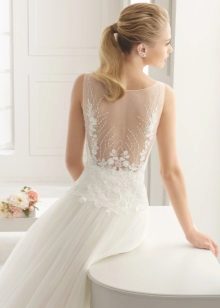 Two by Rosa Clara 2016 wedding dress with open lace back