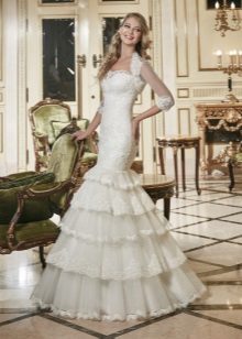 Wedding dress mermaid with a bolero