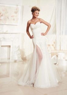 Wedding dress with cut from Eva Utkina