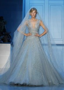 Wedding dress blue by Elie Saab
