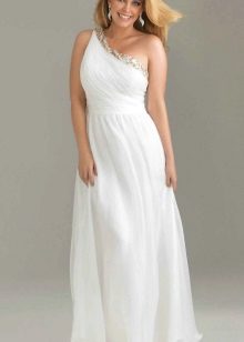 Evening dress 50 size white