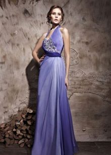 Lilac evening dress