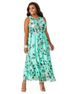 Evening dress with belt for size 52