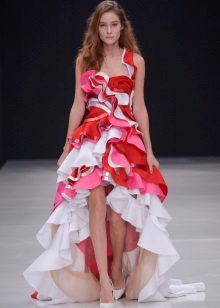 Evening dress short front and long back