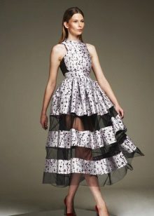 Evening dress for a bright party magnificent