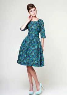 Turquoise evening dress