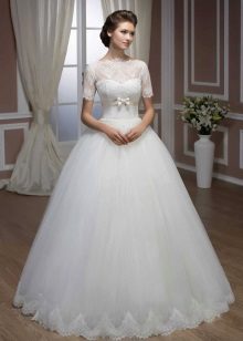 Diamond wedding dress from Hadassa closed