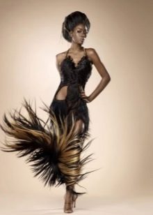 Midi Hair Evening Dress