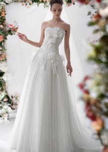 Wedding dress from Papilio with flowers