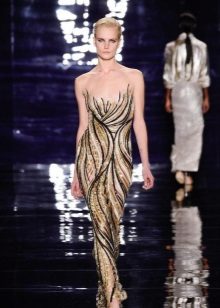 Evening dress in the style of nude