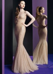 Evening dress in the style of nude