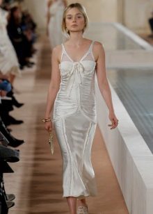 Sexy evening dress in lingerie style