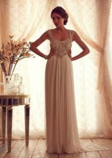 Wedding dress from the collection of Gossamer from Anna Campbell on the straps