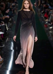 Closed dress with a slit by Elie Saab