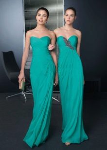 Dark shade of turquoise dresses