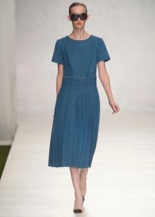 Short sleeve denim dress