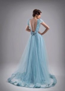 Blue evening dress