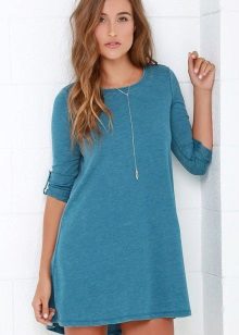 Blue dress with turquoise hues