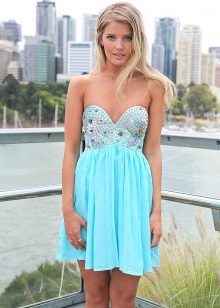 Turquoise blue dress