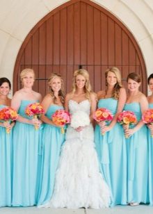 Blue Bridesmaid Dresses